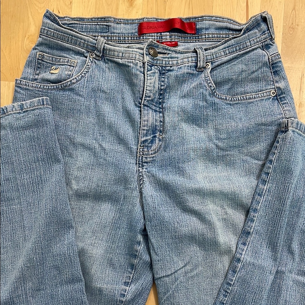 Y2K GLORIA VANERBILT HIGH-RISE JEANS WOMEN 8 5-POCKET STRAIGHT LEG DENIM 90’S